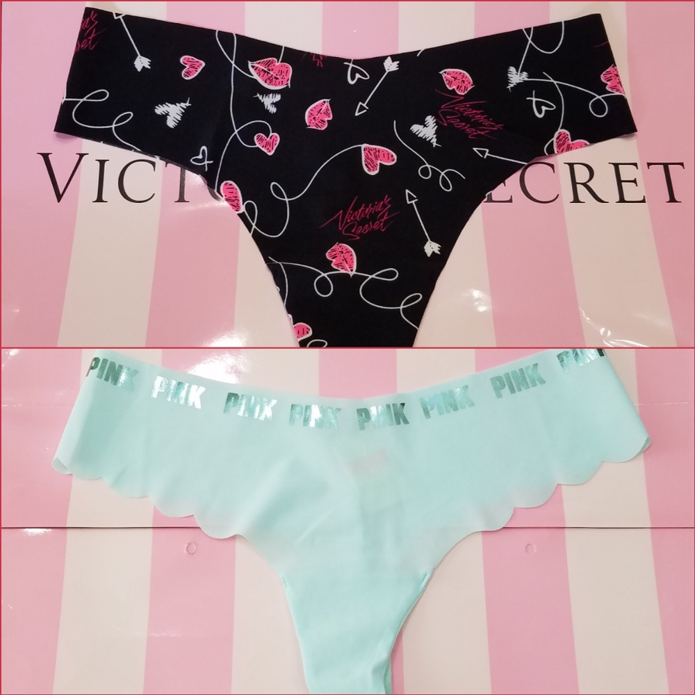 Victoria's secret pink M seamless thongs